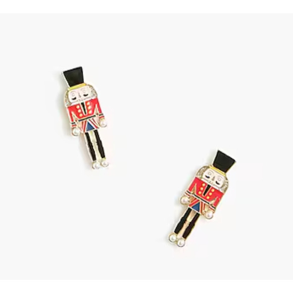 NWT J. Crew Toy Soldier Christmas Earrings - Picture 4 of 5